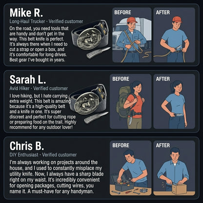 Valbur™ Rugged Knife Belt